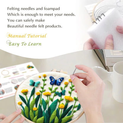 Flowers Needle Felting Kit