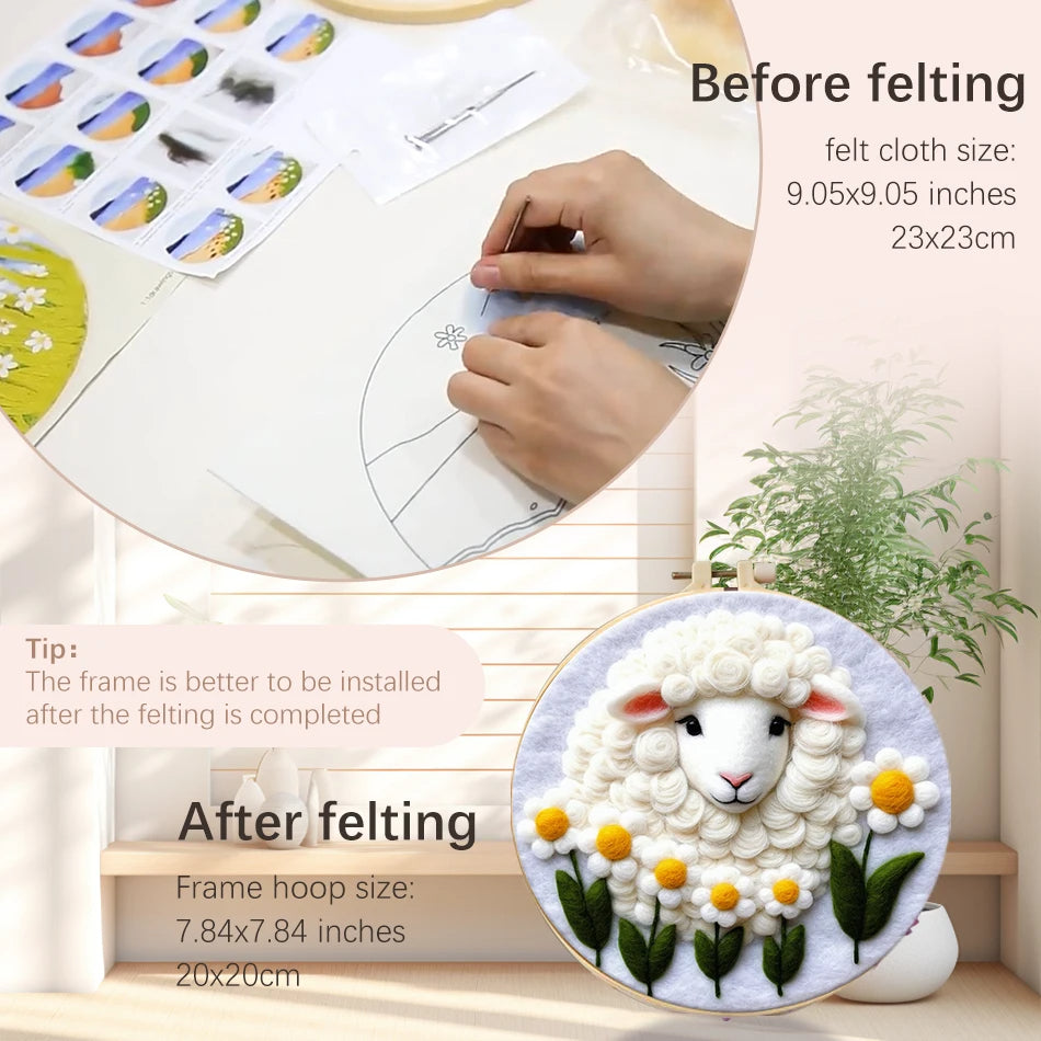 Cute Turtle Needle Felting Kit