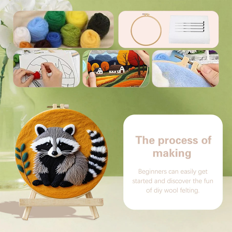 Cute Turtle Needle Felting Kit