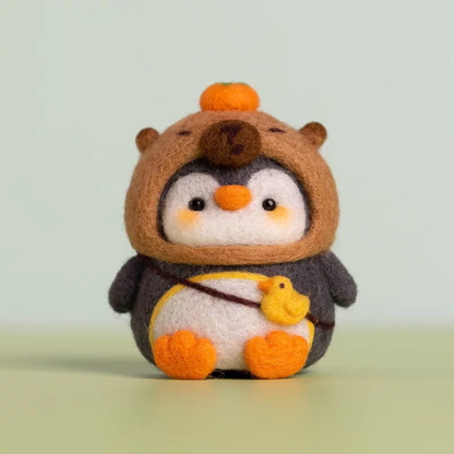 Penguin with Apple Hat