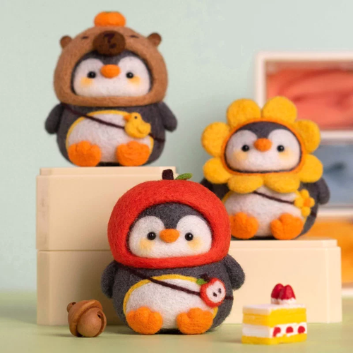 Penguin with Apple Hat