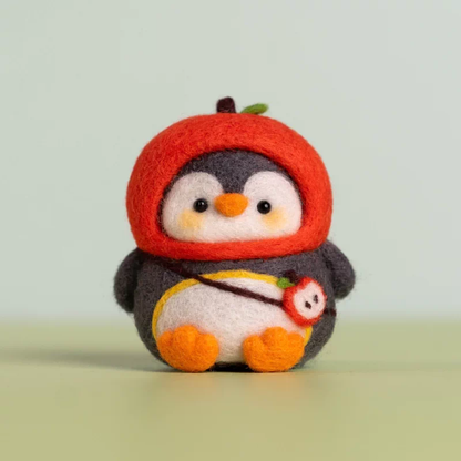 Penguin with Apple Hat