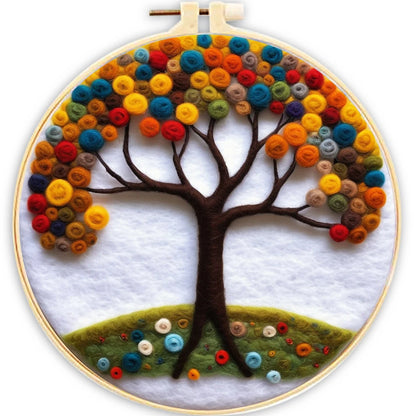 Autumn Tree: Needle Felting Kit